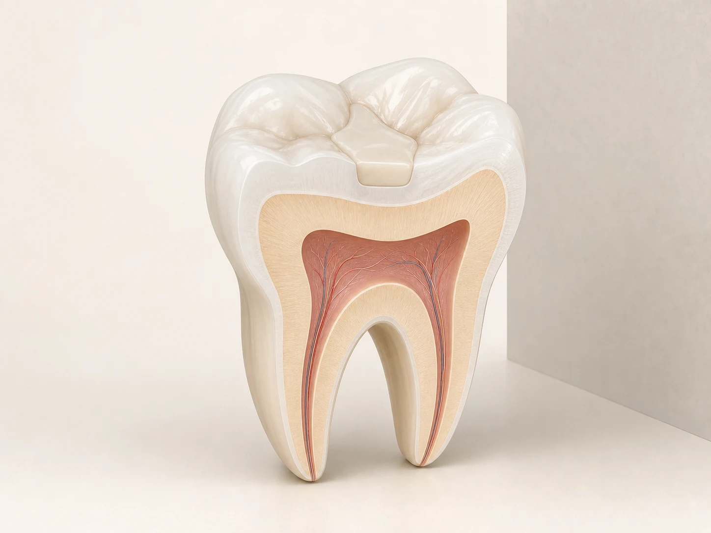 Rendu pédagogique 3D d’un soin de dentisterie conservatrice