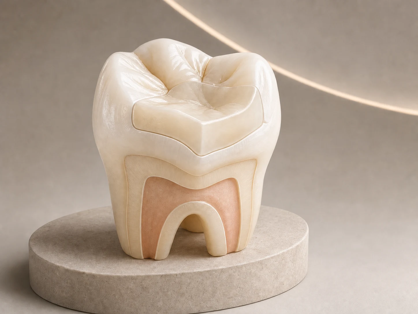 Rendu pédagogique 3D d’une restauration dentaire